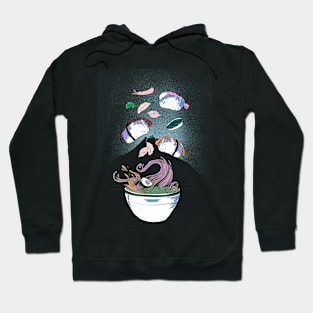 Sushi - all you can eat - strange - black version Hoodie